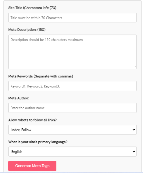 Free Meta Tag Generator: And What Is Their Role in SEO?